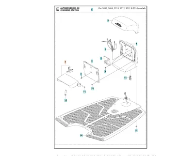 Kontaktplatte / Charging Plate (Brose) für Husqvarna Automower G2 Ladestation – 5053477-01