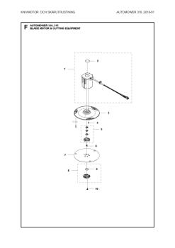Preview: Husqvarna Messermotor für Automower 310 315 315X