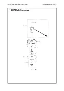 Husqvarna Messermotor für Automower 310 315 315X