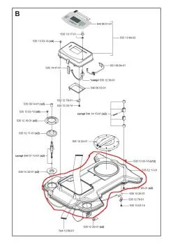 Husqvarna Automower G2 / Solar Hybrid Gehäusehälfte Oberteil (Rahmen Set Upper) – MPN 5064940-01