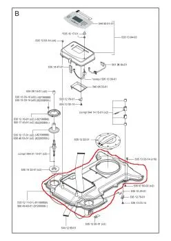 Husqvarna Automower G2 / Solar Hybrid Gehäusehälfte Oberteil (Rahmen Set Upper) – MPN 5064940-01