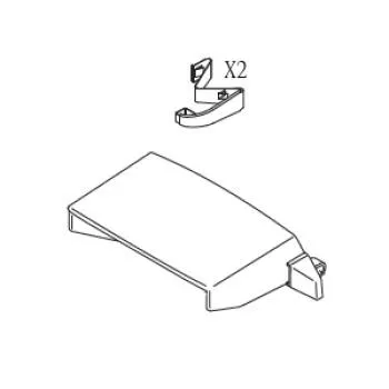 Nachrüst-Kit Andockhalter / Console Assy Ladestation für Automower 220AC/230ACX/260ACX/265ACX/Solar Hybrid/R160 - 5100597-04