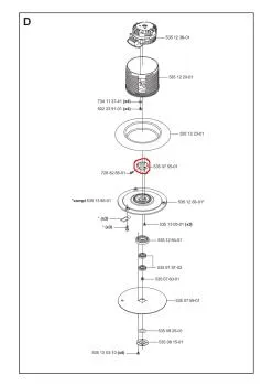 Messernabe für Husqvarna Automower / Gardena R160 – 5350755-01
