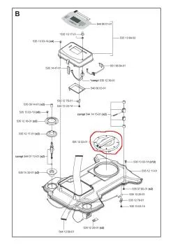 Deckel Höhenverstellung Husqvarna Automower G2 – 5351222-01