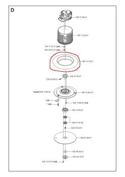 Gummigamasche/Dichtung Messerscheibe G2 (Automower 220AC) – 5351223-01