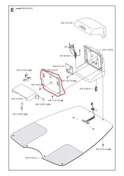 Radkappe / Abdeckung Ladestation Husqvarna Automower 220AC/230ACX/G2 – 5351244-01