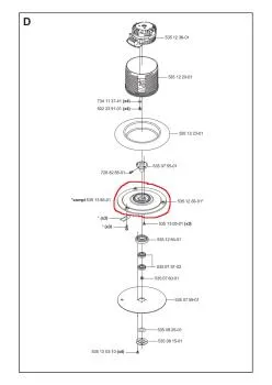 Messerscheibe G2 2004-2015 (ohne Messer) für Husqvarna Automower® 220AC/230ACX/Solar Hybrid – 5351263-02
