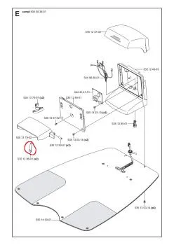 Federblech / Ladekontakt-Set Ladestation Husqvarna Automower - 5351286-01