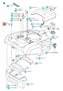 Preview: Schraube M6x40SV (Gehäuse) für Husqvarna Automower® G2 – 535129302