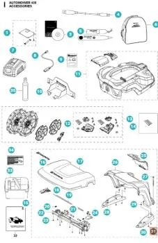 Schraube IHPANM M6x25 für Husqvarna Automower/Gardena SILENO (535129303)