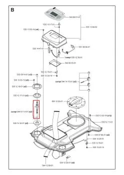 Stoßsensor-Hebel/Arm mit Magnet (Old G2) für Husqvarna Automower – 5440113-01