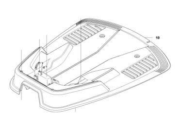 Bodenplatte (Unterteil) Ladestation G3 P1