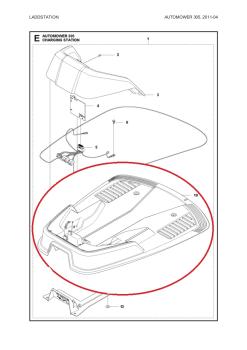 Bodenplatte (Unterteil) Ladestation G3 P1