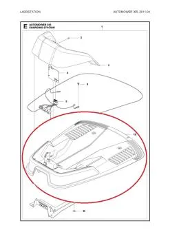 Bodenplatte (Unterteil) Ladestation G3 P1