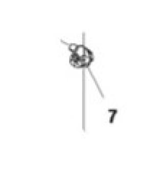 Preview: Scharnierstift / Achse für Scharnier (Haube/Serviceklappe)