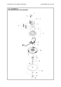 Preview: Husqvarna Messermotor für Automower 320 und 330X