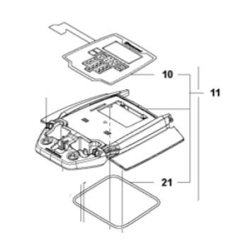 Preview: Abdeckungssatz Tastatur für Husqvarna Automower 320/420/440