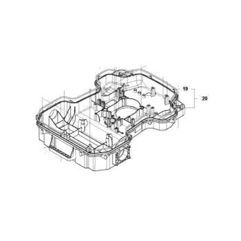 Chassis-Unterteil / Untergehäuse für Husqvarna Automower 320/420/440/520