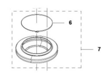 Preview: Bellows Kit / Gummigamasche für Messerspindel Automower 320/330X