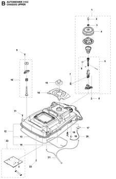 Preview: Stoßsensor-Platine vorne Husqvarna Automower 310/315 – 5849690-01