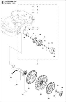 Preview: Husqvarna Radmotor / Motor Kit Drive Wheel P2