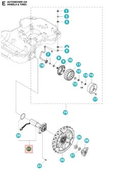 Preview: Husqvarna Radmotor / Motor Kit Drive Wheel P2