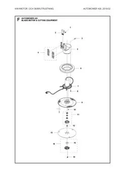 Husqvarna Messermotor / Mähmotor (Cutter Motor Assy) 587381401