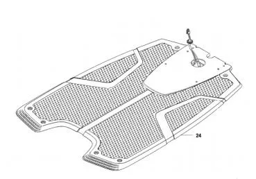 Husqvarna Bodenplatte/Ladeplatte Ladestation (mit Kabel) für Automower G2/G3 – 5900940-01