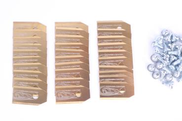 Preview: Rasenroboterklingen mower.center titanbeschichtet 35×18×0,75 mm (3 g) – besonders scharf