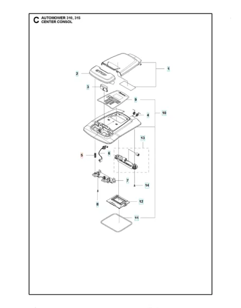 Feder Stopptasten-Sicherung (Lock stop button)