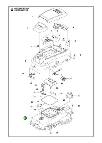 Chassis Oberteil Kit mit Dichtung G3-P1 (MPN 5777529-01)