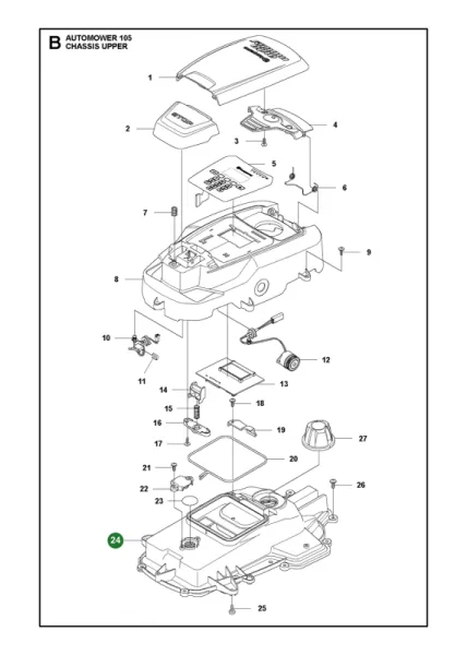 Chassis Oberteil Kit mit Dichtung G3-P1 (MPN 5777529-01)