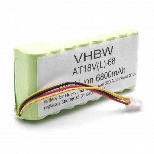 Akku für Husqvarna Automower 320, 330x, 420 u.a. 18V, Li-Ion, 6800mAh