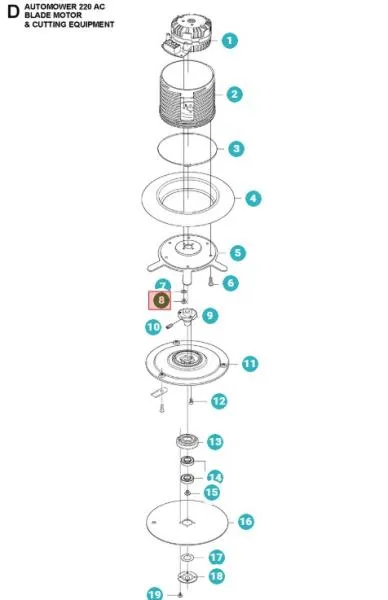 Schraube für Husqvarna Automower® G2 (220AC/230ACX/Solar Hybrid)