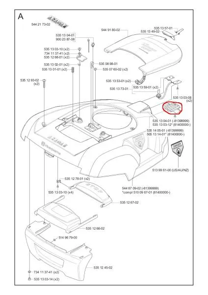 Abstandsscheibe / Spacer für Husqvarna Automower® G2 – 5051314-01