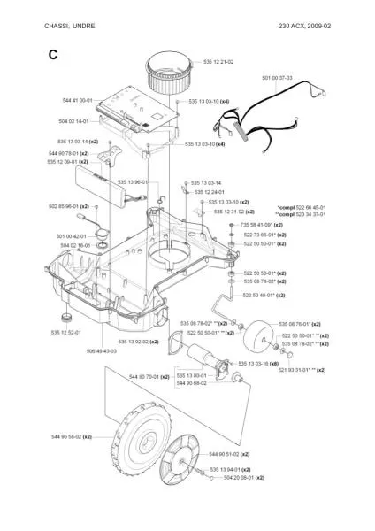 Radlager 6mm für Vorderachse Automower/Gardena – 5225050-01