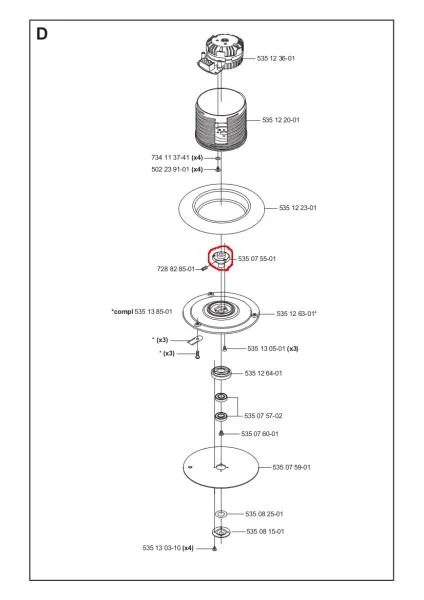 Messernabe für Husqvarna Automower / Gardena R160 – 5350755-01
