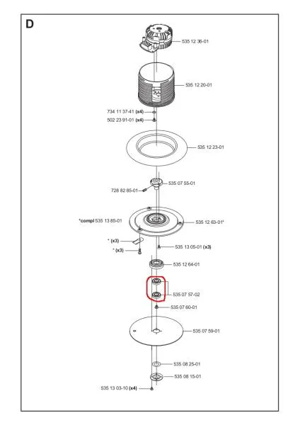 Husqvarna Kugellager Gleitteller 10 x 19 x 5 mm