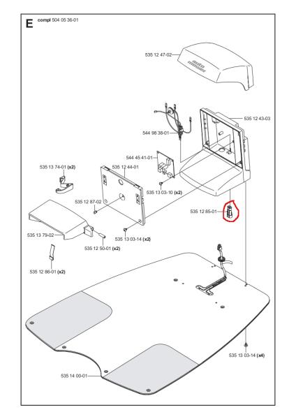 Kontaktgehäuse / Steckerbuchse Ladestation 2-polig Husqvarna Automower 220AC/230ACX/Solar Hybrid – 5351285-01