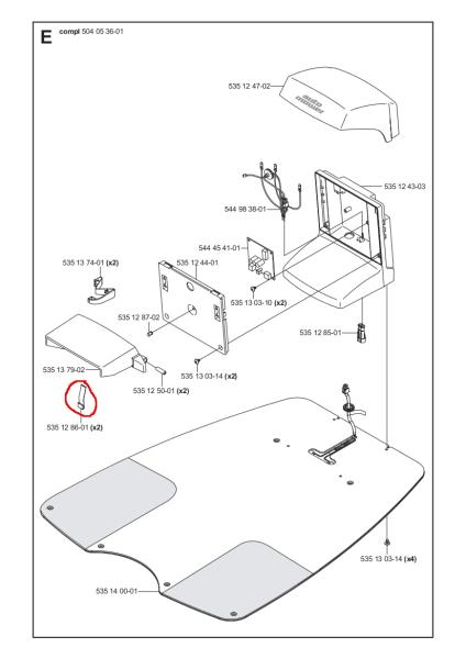 Federblech / Ladekontakt-Set Ladestation Husqvarna Automower - 5351286-01