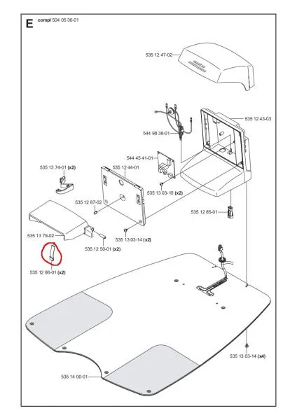 Federblech / Ladekontakt-Set Ladestation Husqvarna Automower - 5351286-01