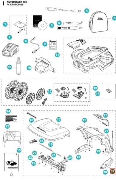 Schraube IHPANM M6x25 für Husqvarna Automower/Gardena SILENO (535129303)