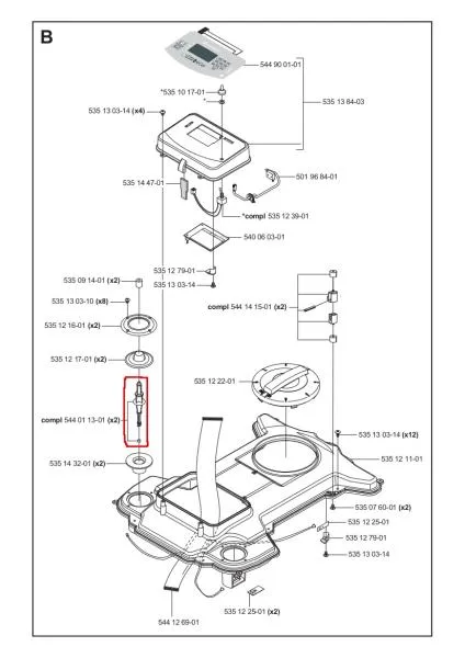 Stoßsensor-Hebel/Arm mit Magnet (Old G2) für Husqvarna Automower – 5440113-01