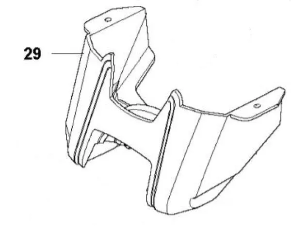 Gehäuse Hinterrad Automower 105 305 308 mit Ladekontakten