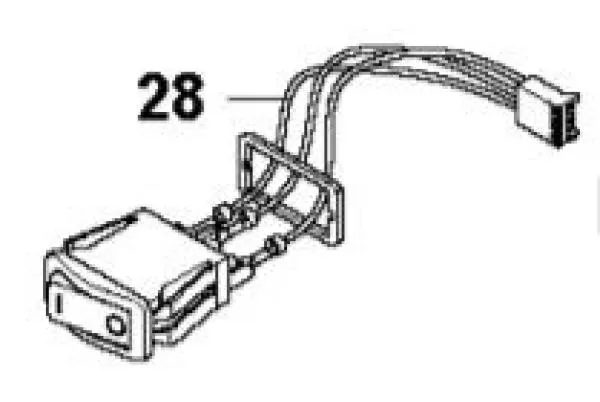 Schalter ON/OFF (Verkabelung kpl.)