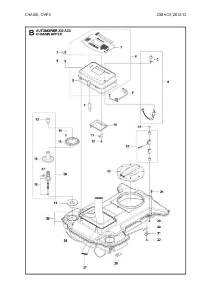 Gummidämpfer hinten (Damper H., G2) für Husqvarna Automower – 5776706-01