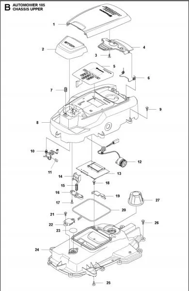 Dichtungsband Display/Motor G3 P1 (MPN 5777536-02)