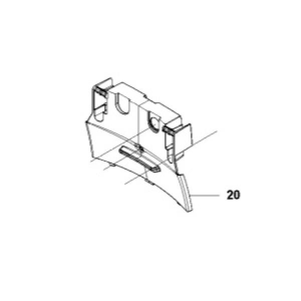 Deckel für Ladestation (Frontdeckel, 1 Loch, grau)