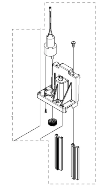 Husqvarna Höhenverstellmotor-Kit mit Halter für Schnitthöhenverstellung P2 (G3)