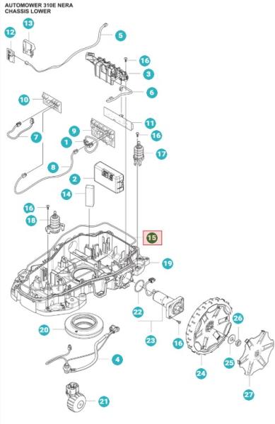 Dichtungsstreifen Chassis Husqvarna Automower 310/315 – 5886160-02